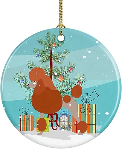 Miniatura 11 de Caroline's Treasures Adorno de cerámica con cola de perro pastor inglés antiguo para colgar en el árbol de Navidad, para el hogar, Navidad, fiestas