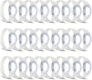 24 Pcs Sound Activated LED Light Up Bracelets for Kids