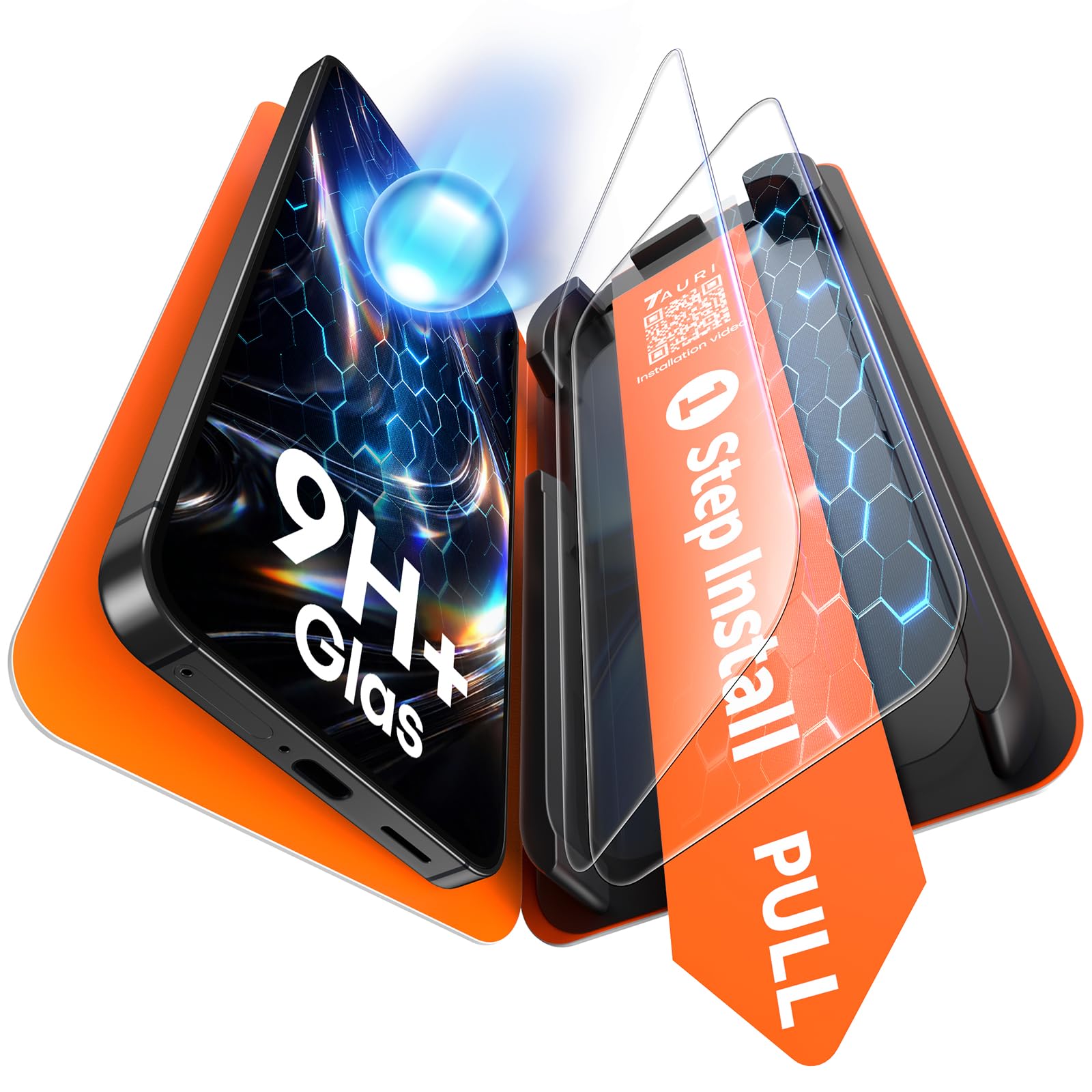 TAURI 2 Pack for Samsung Galaxy S26 Ultra Screen Protector, 1-Step Install