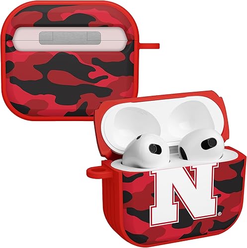 AFFINITY BANDS Nebraska Huskers Camo HDX - Funda compatible con Apple AirPods Generación 3