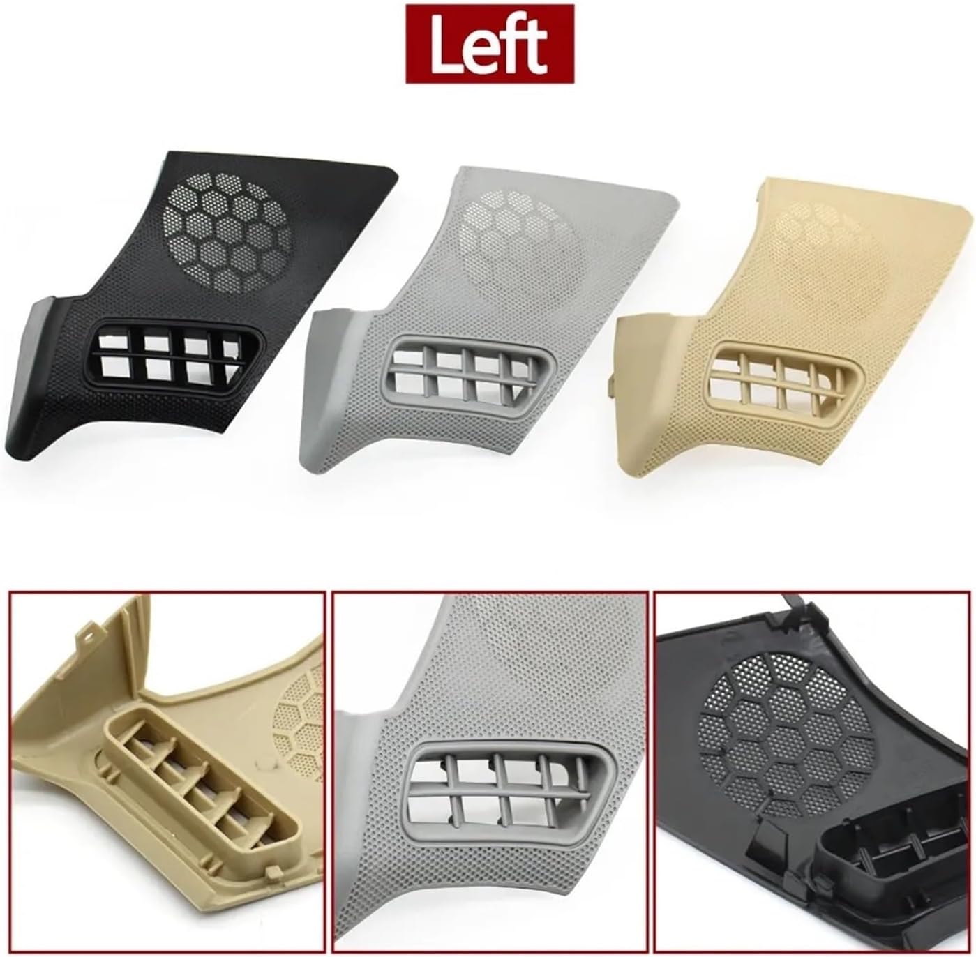 Car Board Left Right Side Air Vent Speaker Grill Compatible E Class W210 E320 E430 E55 1995-2000 2106800539(Gray Left)(Gray Right)