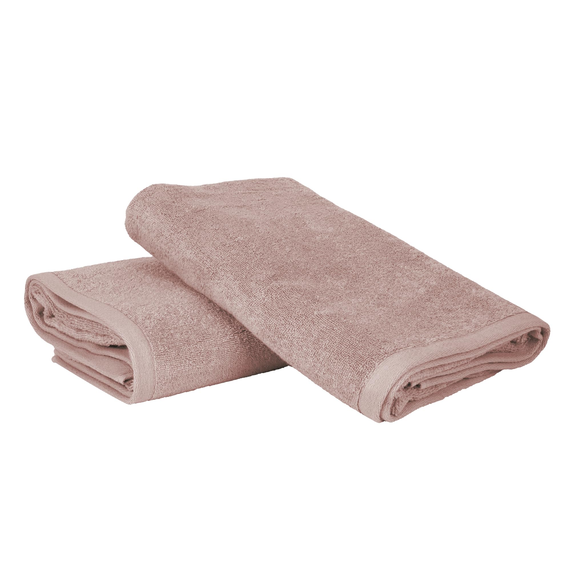 Serviettes de douche Ruggeri rose 70x140 cm pour sublimer votre salle de bain