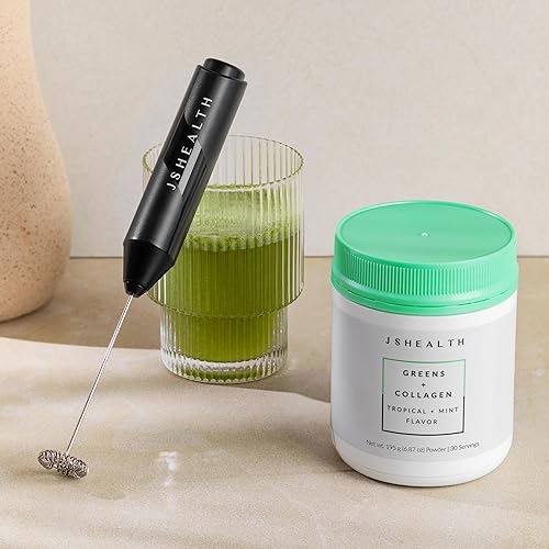 Miniatura 5 de JSHealth Super Greens Powder - Polvo de verduras y colágeno, superalimento en polvo con péptidos de colágeno marino, vitaminas y verduras, 30