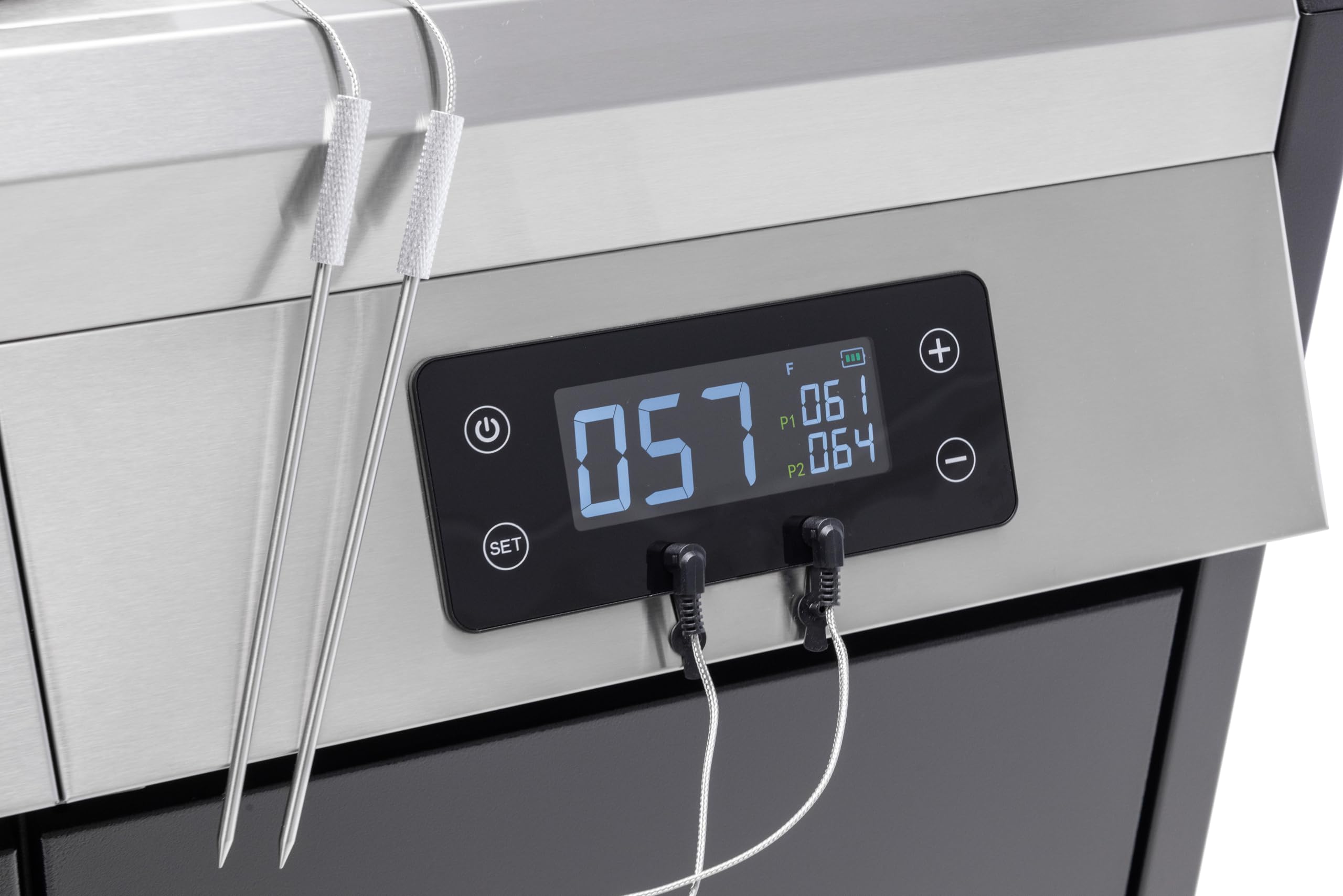 Tarrington House Barbecue a Gas 6+1+1 Bruciatori Acciaio Inox 72 kW Coperchio con Termostato Termometro Digitale