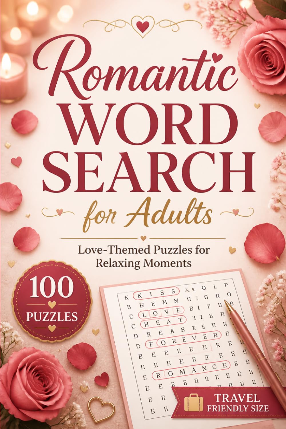 Romantic Word Search for Adults: 100 Love-Themed Puzzles for Relaxing Moments