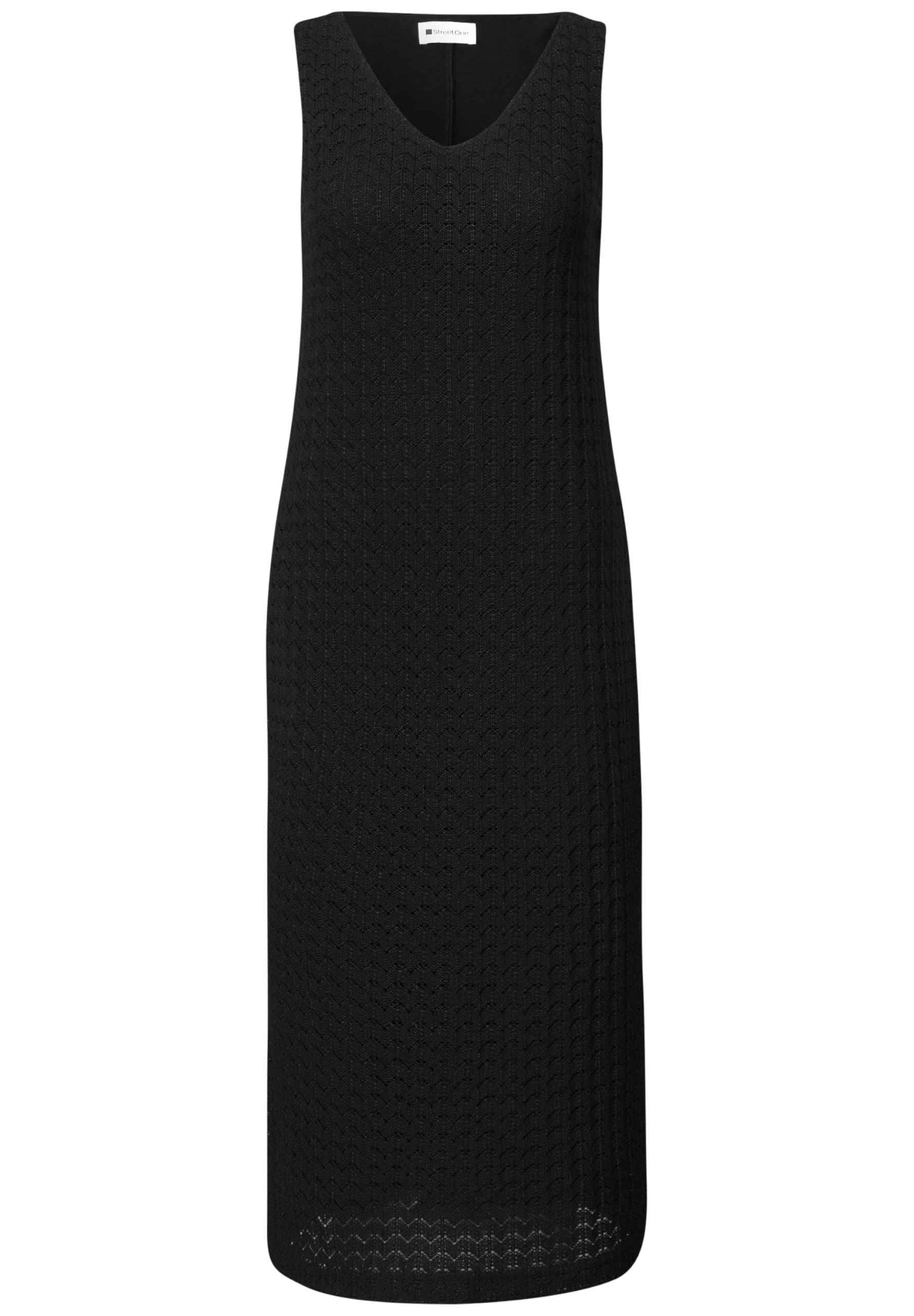 Street One Midi-Kleid mit V-Neck aus Spitze