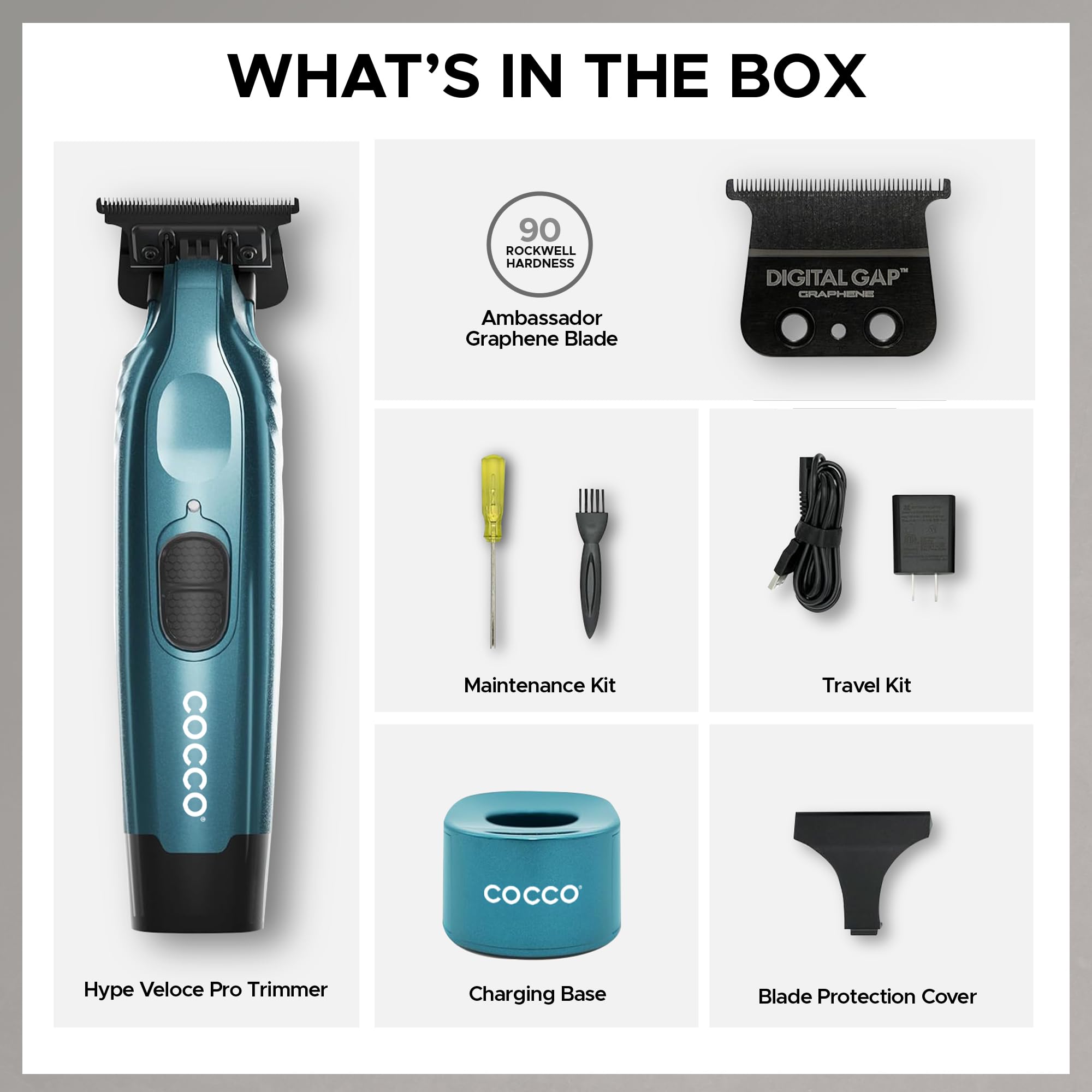 Cocco Hyperveloce Pro Trimmer Dark Teal - recortadora de acabado