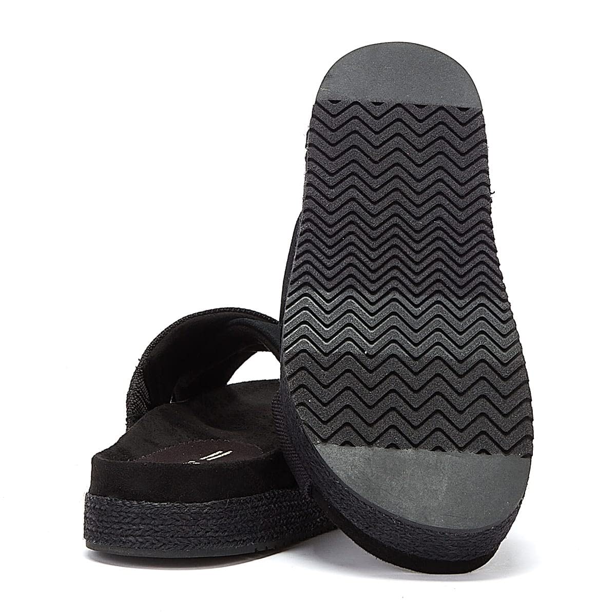 Toms Paloma Womens Black Slides-UK 4 / EU 36.5