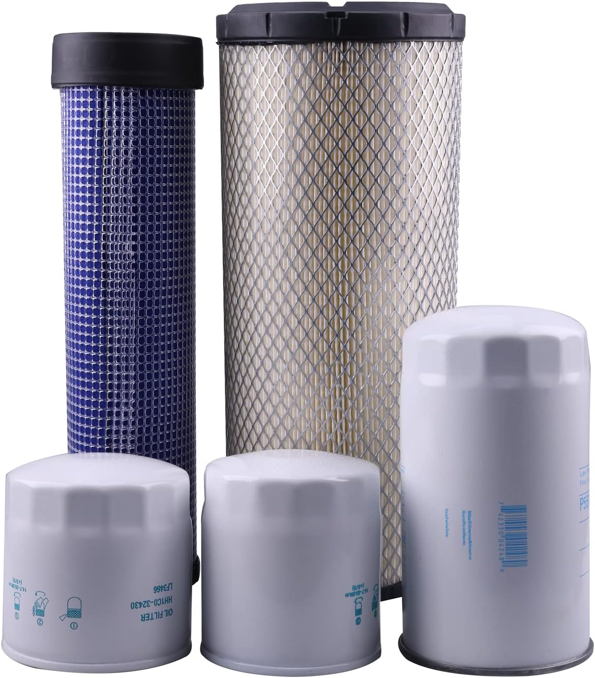 Solarhome New Filter Kit Compatible with Kubota M7060 M6060 Series with V3307-CR-TE4 Engine