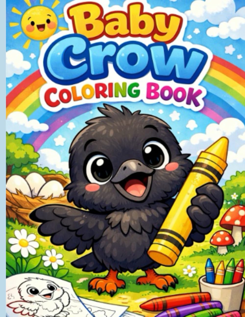 Baby Crow Coloring Book