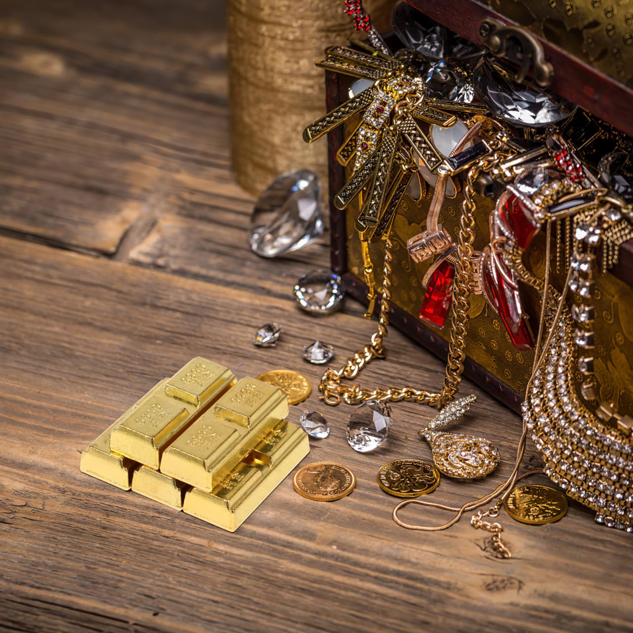 Amazon.com: NUOBESTY 5pcs Fake Gold Bar Realistic Replica Gold