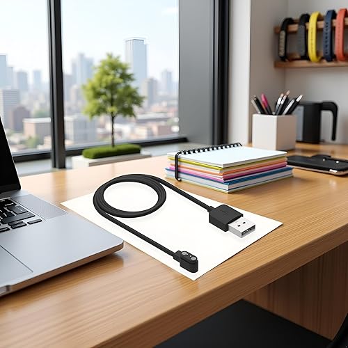 Miniatura 4 de Compatible con cargador de reloj inteligente Da Fit, cable de cargador USB de repuesto de 3.3 pies, cable de carga para reloj inteligente con