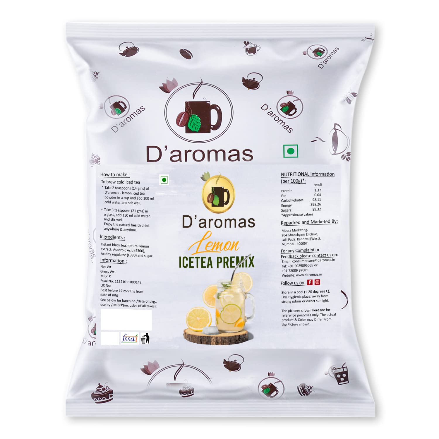 Daromas Lemon Ice Tea 500g, Instant Premix Ice Tea Powder, Ready to Drink Iced Tea, Summer Drink (B09W2PZKWL) Amazon Price History, Amazon Price Tracker