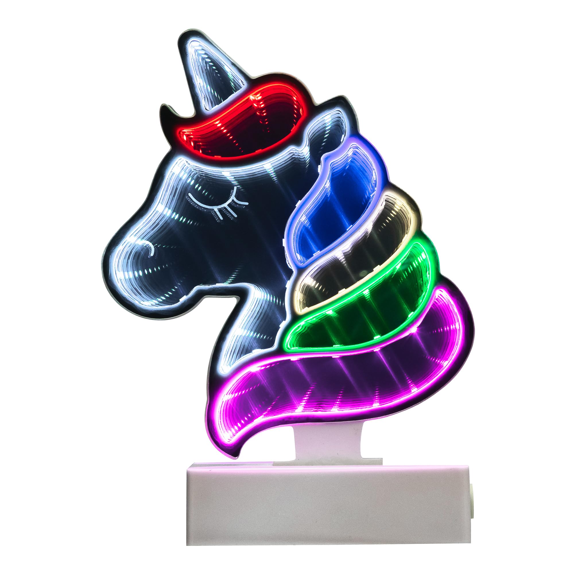 Northlight LED Lighted 3D Unicorn Infinity Mirror - 8