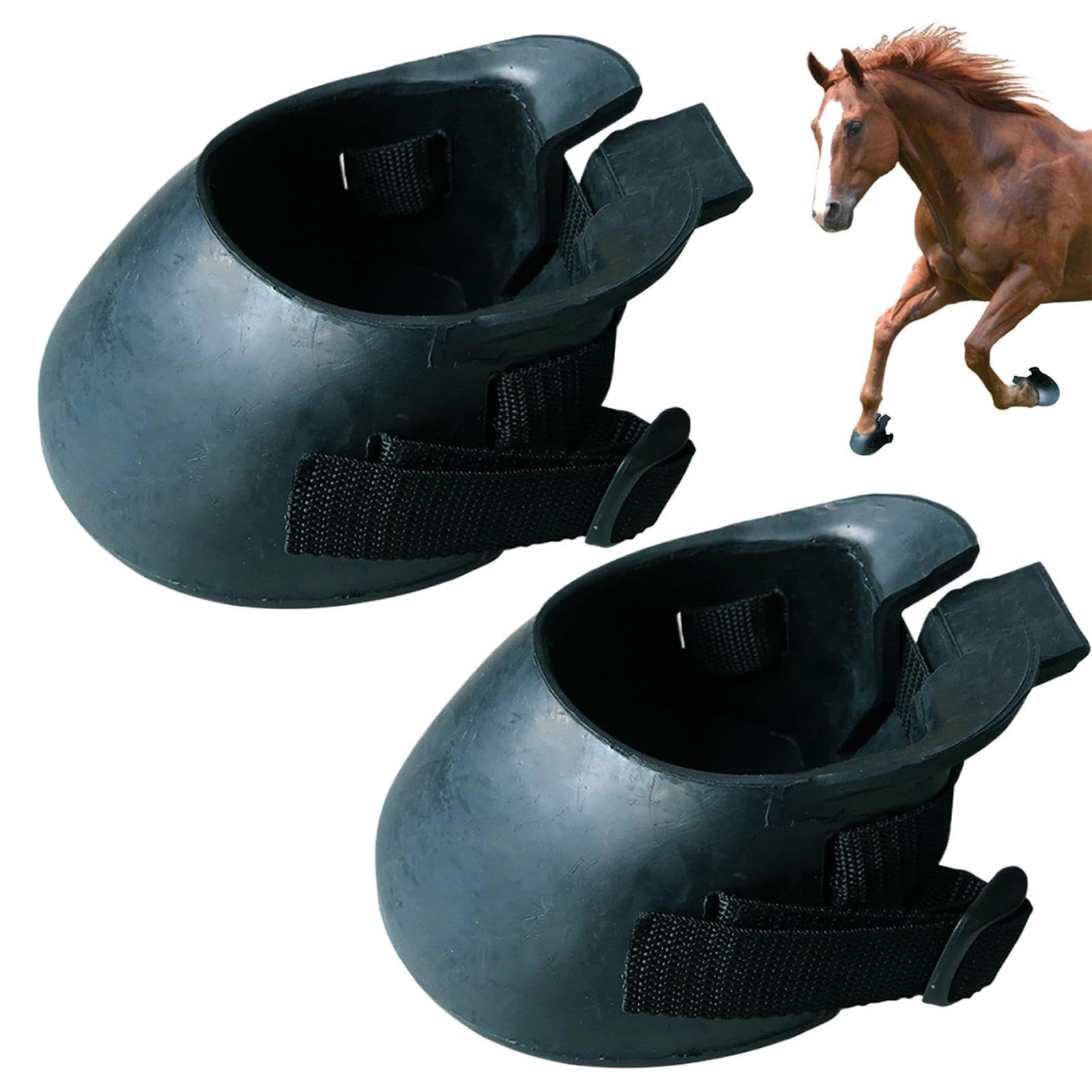 Generisch Scarpe in con cinturino regolabile, suola antiscivolo, per allenamento, competizione, riabilitazione, cura degli zoccoli e protezione
