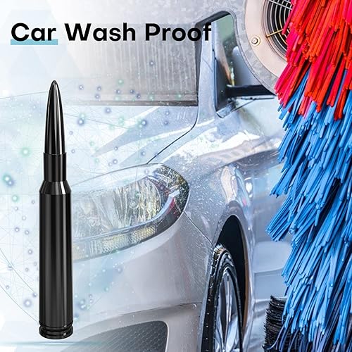 Miniatura 5 de Antena de bala para camioneta GM Chevy Silverado 1500 2500 3500 HD Avalanche GMC Sierra 1500 2500 3500 Denali Heavy Duty Pickup Trucks Accesorios