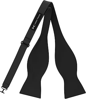 Men's Self Tie Bow Ties Made of Sami-Glossy Satin Classic Bowtie for Tuxedo Faux Silk, by Adam Young