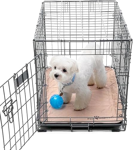 Vista 16 de Paw Inspired Forros lavables para jaulas de perros (paquete de 2), a prueba de fugas, almohadillas antideslizantes para perreras de 30 pulgadas