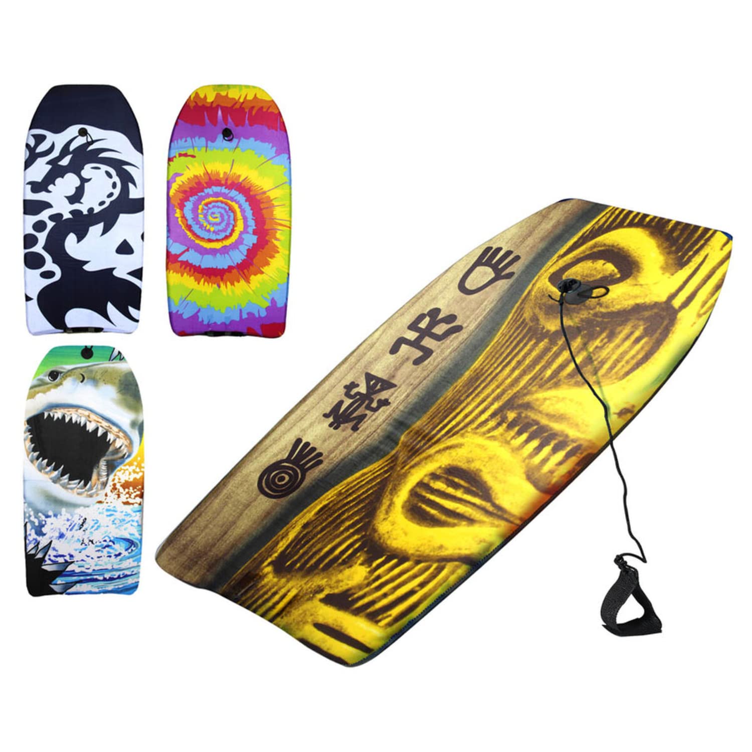 BigBuy Outdoor 8422259691945 Tabla de Bodyboard, Adultos Unisex, Multicolor, Estándar