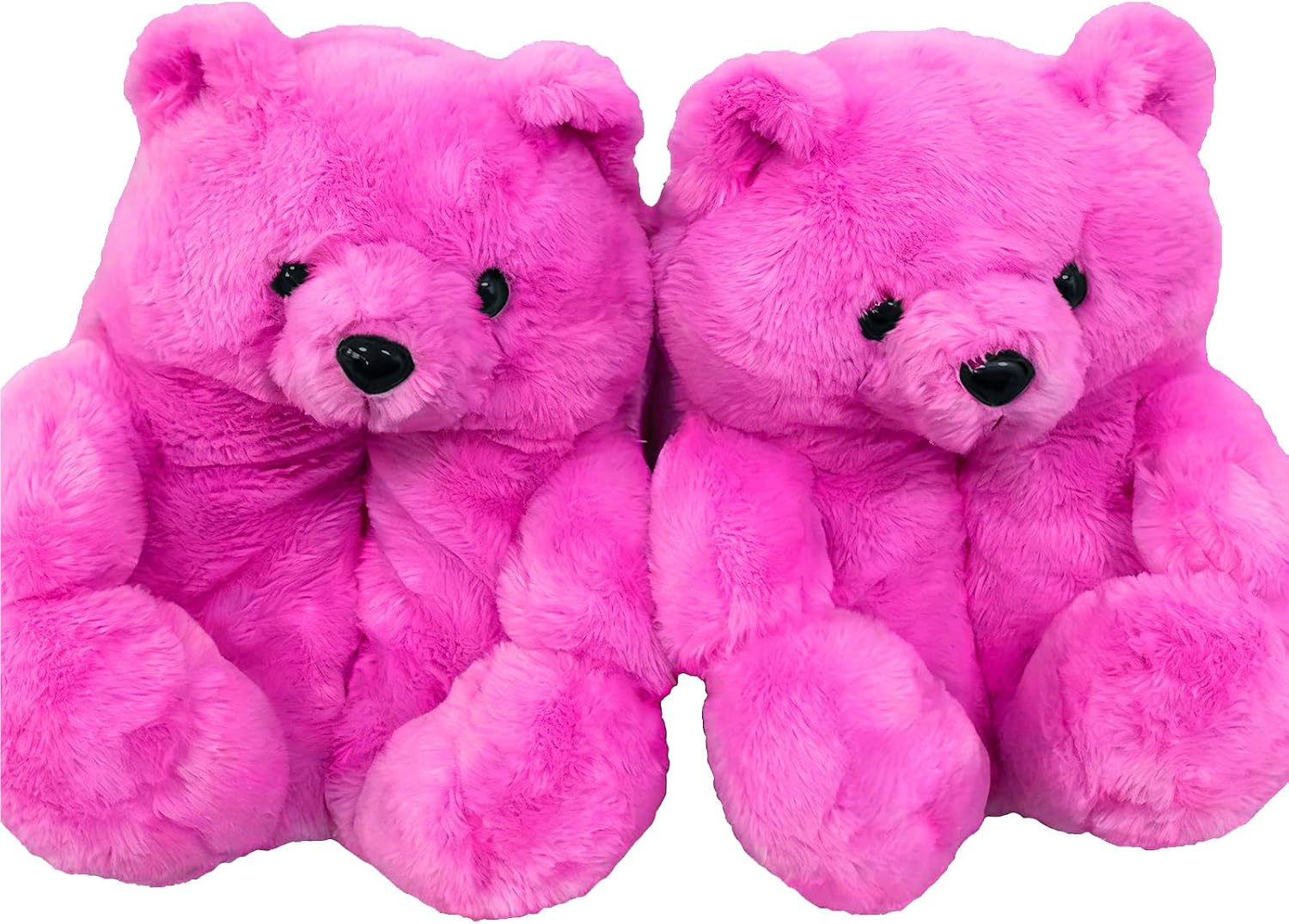 Teddy Bear Slippers Plush Fuzzy Couple House Shoes for Women Men Winter Cozy Warm Indoor Bedroom Sneaker Slippers Valentine Birthday Gifts