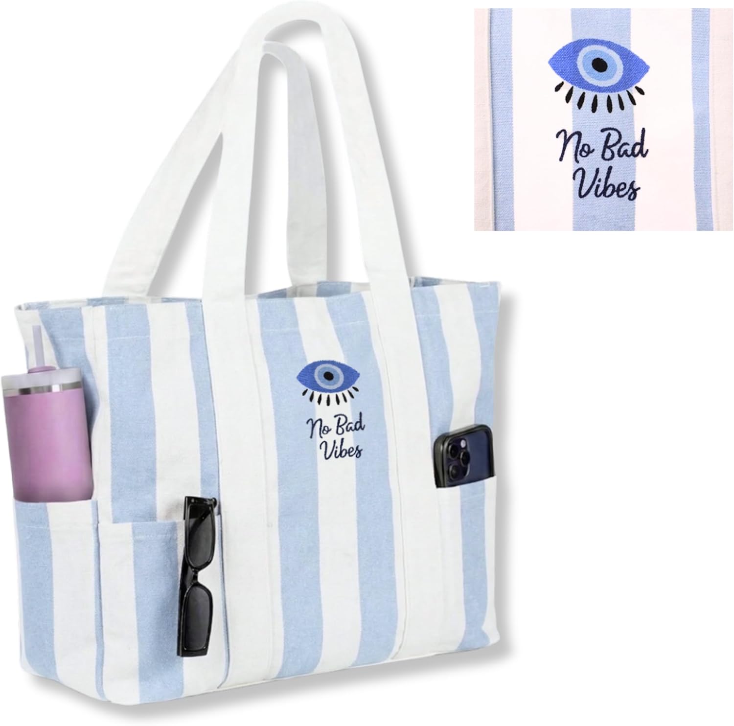 Folkulture Beach Bags for Women Large Waterproof Beach Tote Bag Zipper Beach Bags Waterproof Sandproof