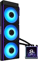Water Cooler Lian Li Hydroshift II LCD-S Uni Fans CL Wireless Preto 360mm RGB com Tela LCD IPS 3.4” GHS2LCDS36CB