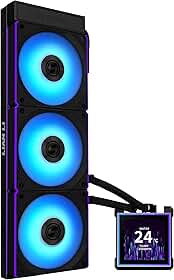 Water Cooler Lian Li Hydroshift II LCD-S Uni Fans CL Wireless Preto 360mm RGB com Tela LCD IPS 3.4” GHS2LCDS36CB