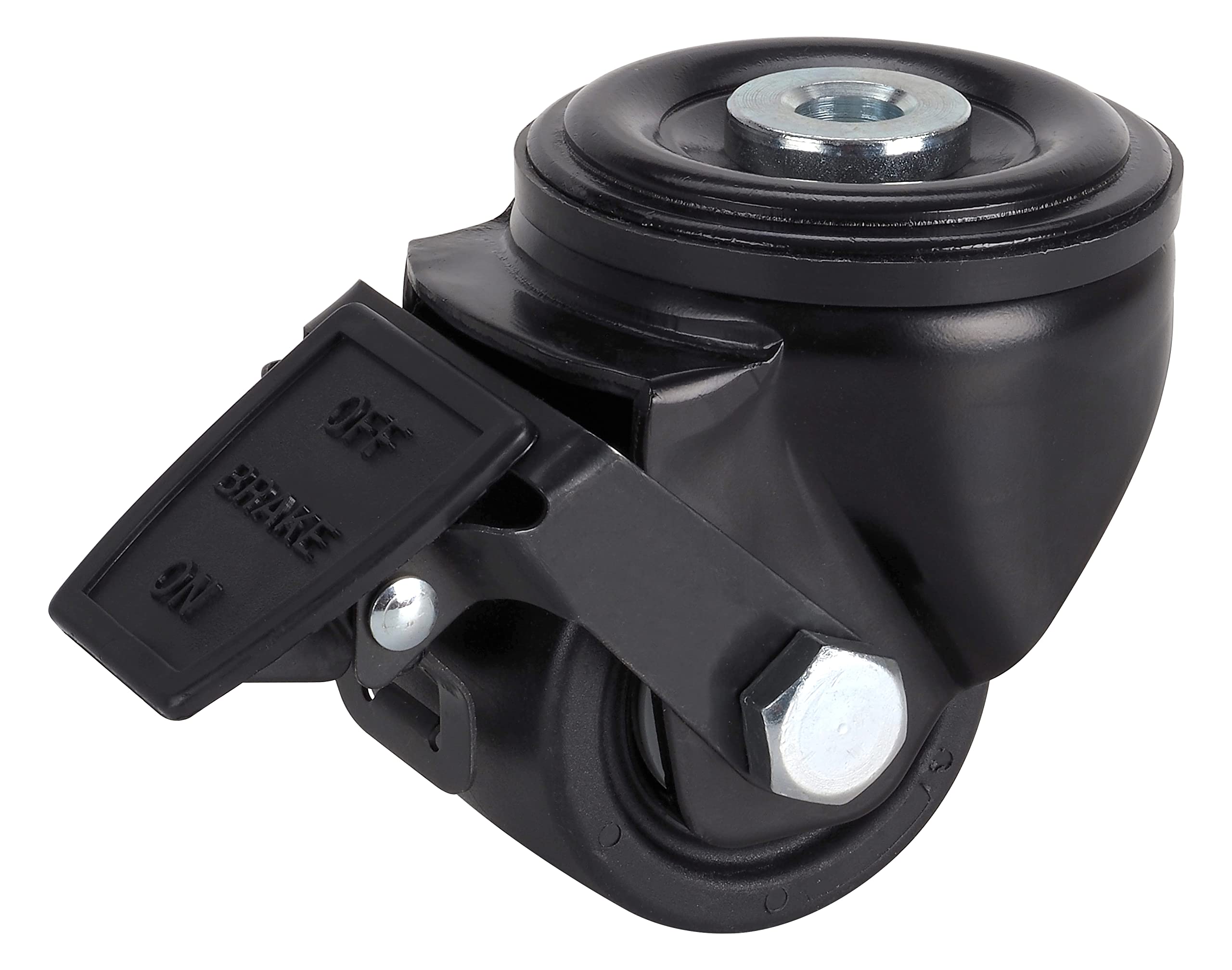 Dörner + Helmer 4er Set Schwerlastrollen Kunststoff 65mm, Rückenloch 13mm, Rollenmix, Tragkraft 500 kg/Set
