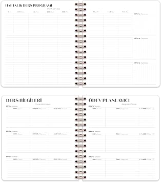 Matt Notebook 2026-2027 Akademik Kare Ajanda Spiralli - 17 Aylık