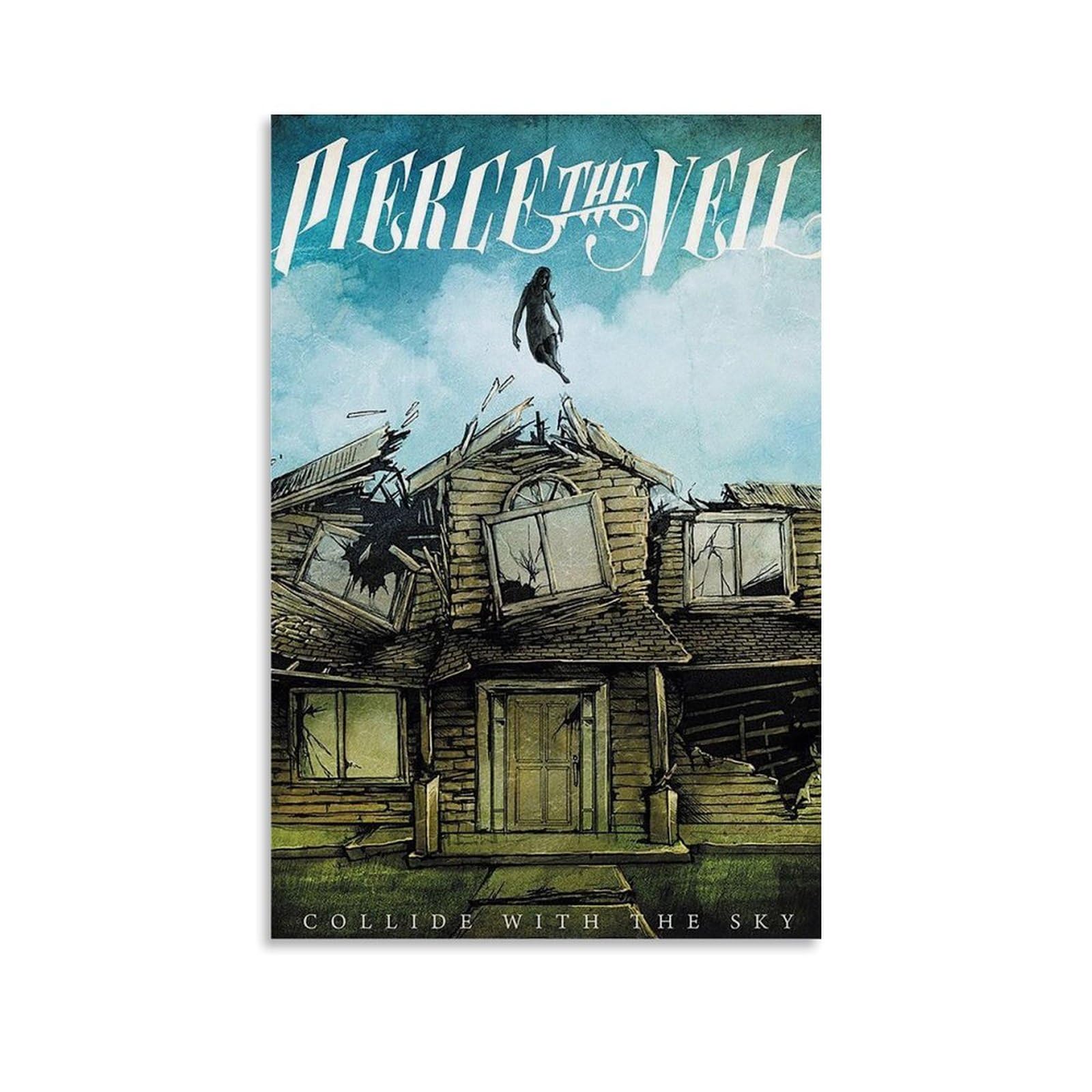 Sheozho Pierce The Veil Poster Minimalist Album Cover Music Posters for Room Aesthetic Canvas Wall Art Bedroom Decor12x18inch(30x45cm)