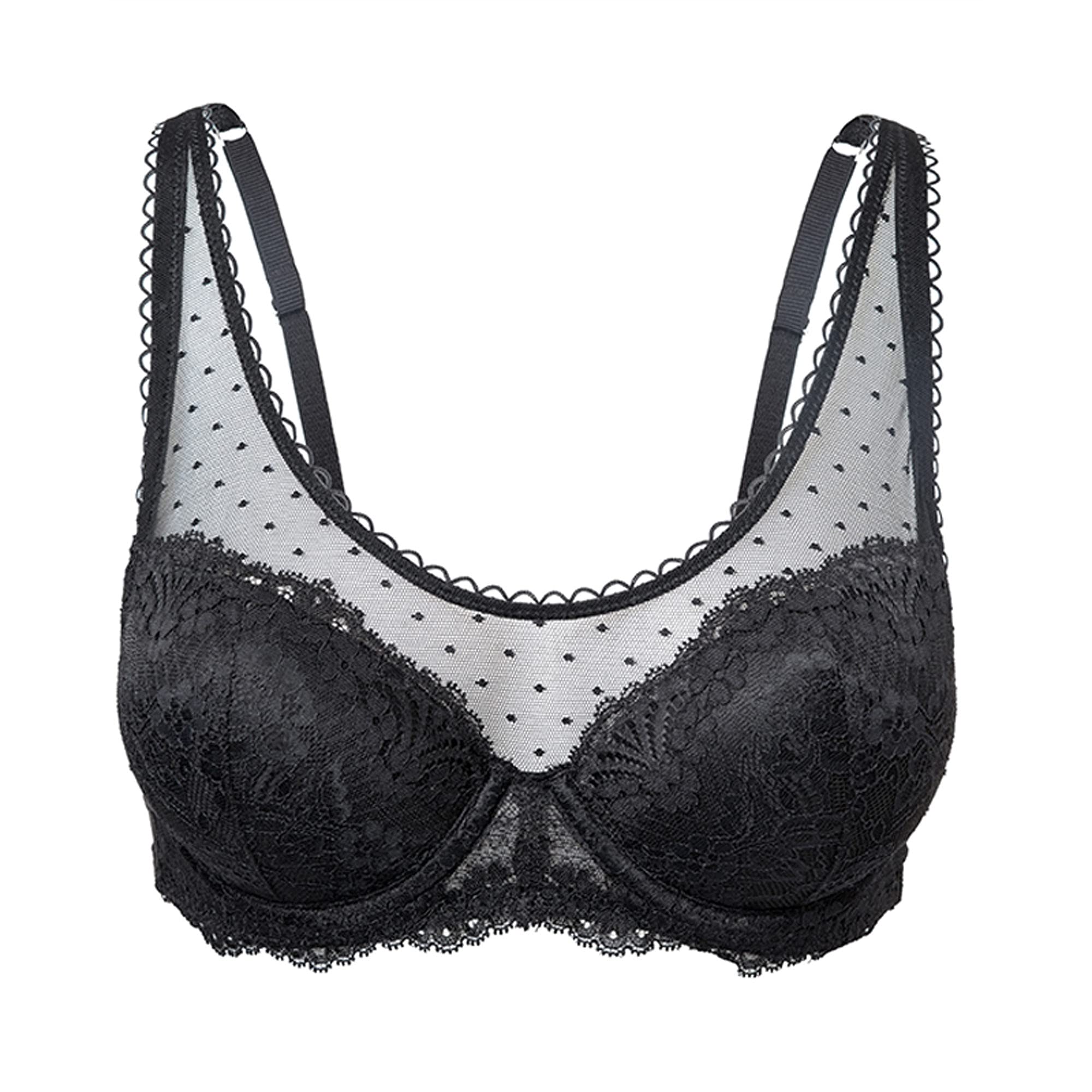 Bralette en dentelle WENJUN, le soutien-gorge noir invisible sous vos vêtements de bureau