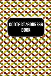 Contact/Address Book: Pretty Design, Tabbed in Alphabetical Order, Perfect for Keeping Track of Addresses, Email, Mobile, Work & Home Phone Numbers