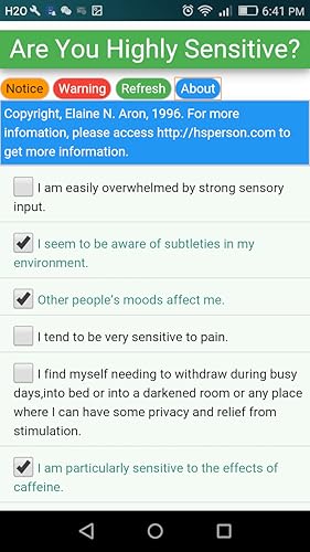 High Sensitivity Self-test