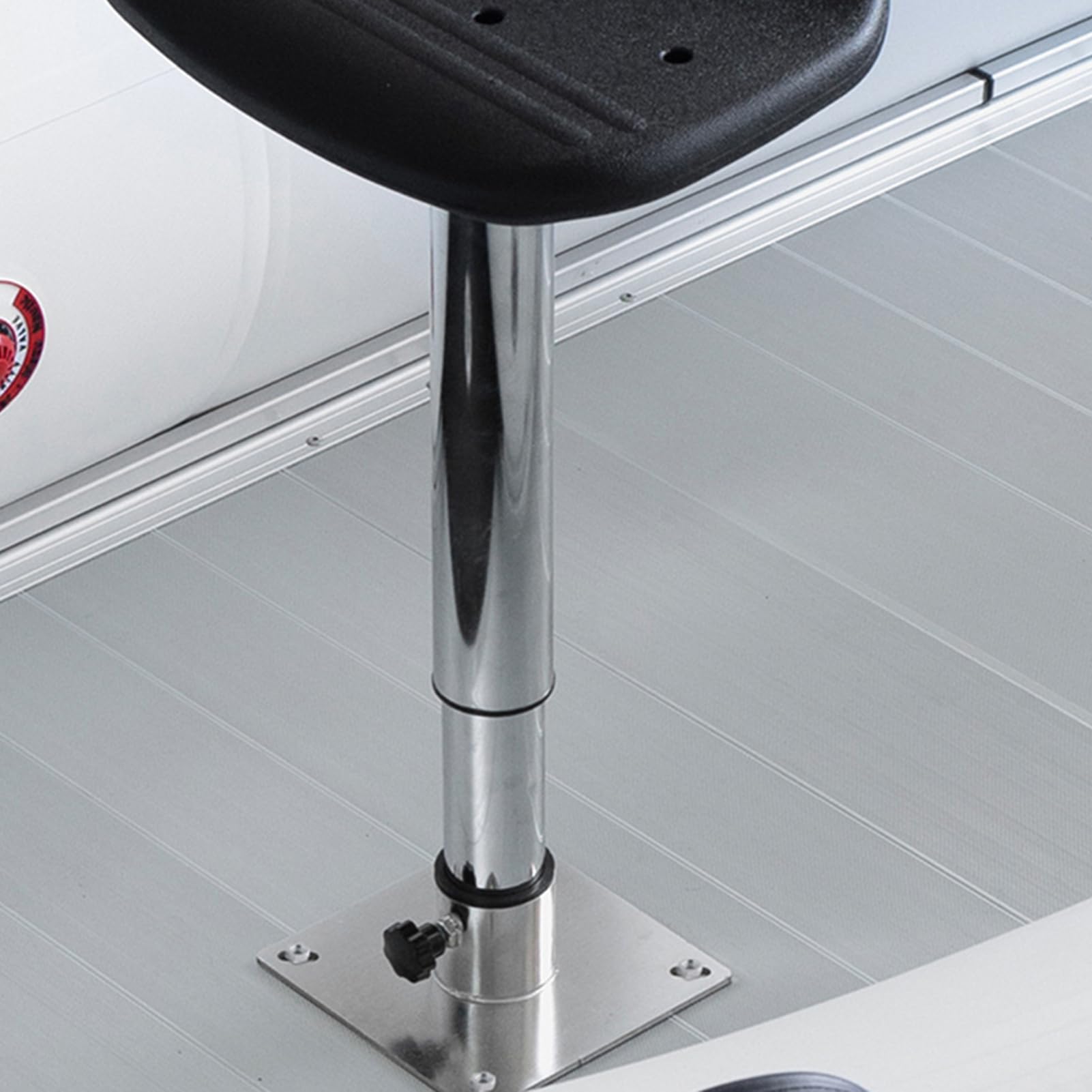 Soporte de Pedestal para Asiento de, Base giratoria Ajustable de Acero Inoxidable, neumático de 55-70 cm o roscado de 40-50 cm de Altura, rotación de 360°, de sillín para Barcos, Yates
