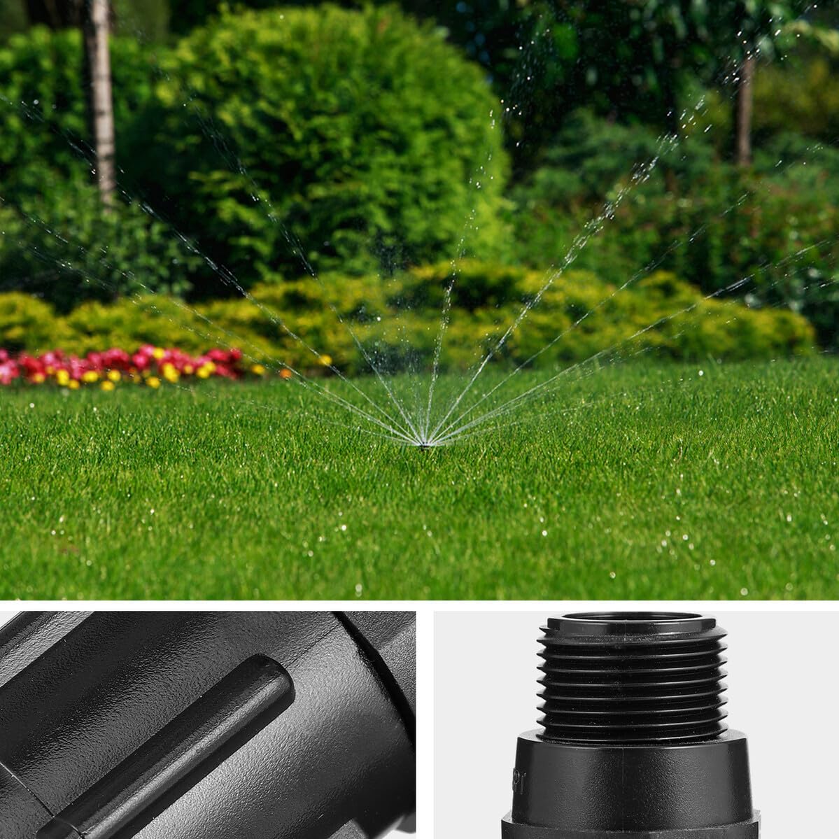 Réducteur de Pression Pression 30 Psi Intérieur et Extérieur Filetage 6 Mm en Plastique, Maintien du Débit D'eau Stable pour Système D'irrigation Goutte à Goutte pour Ferme