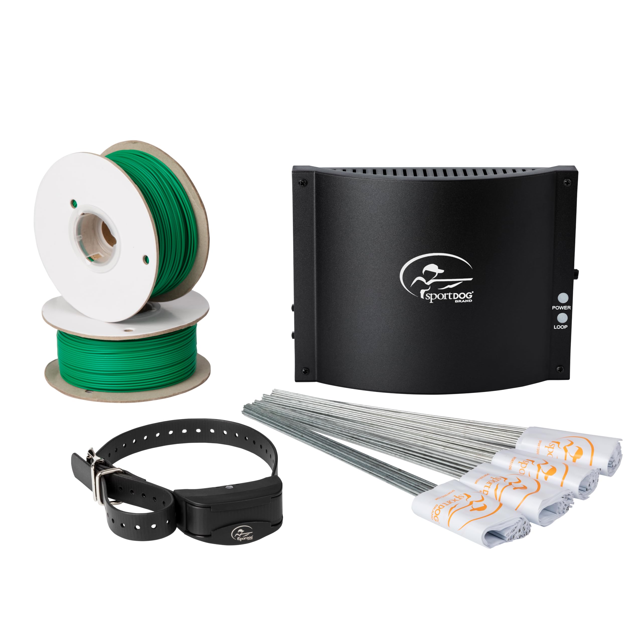 SportDOG Rechargeable In-Ground Fence System - Creates Secure Play Area - Electric Fence for Dogs - Waterproof Collar - Long-Lasting System - Expandable Design