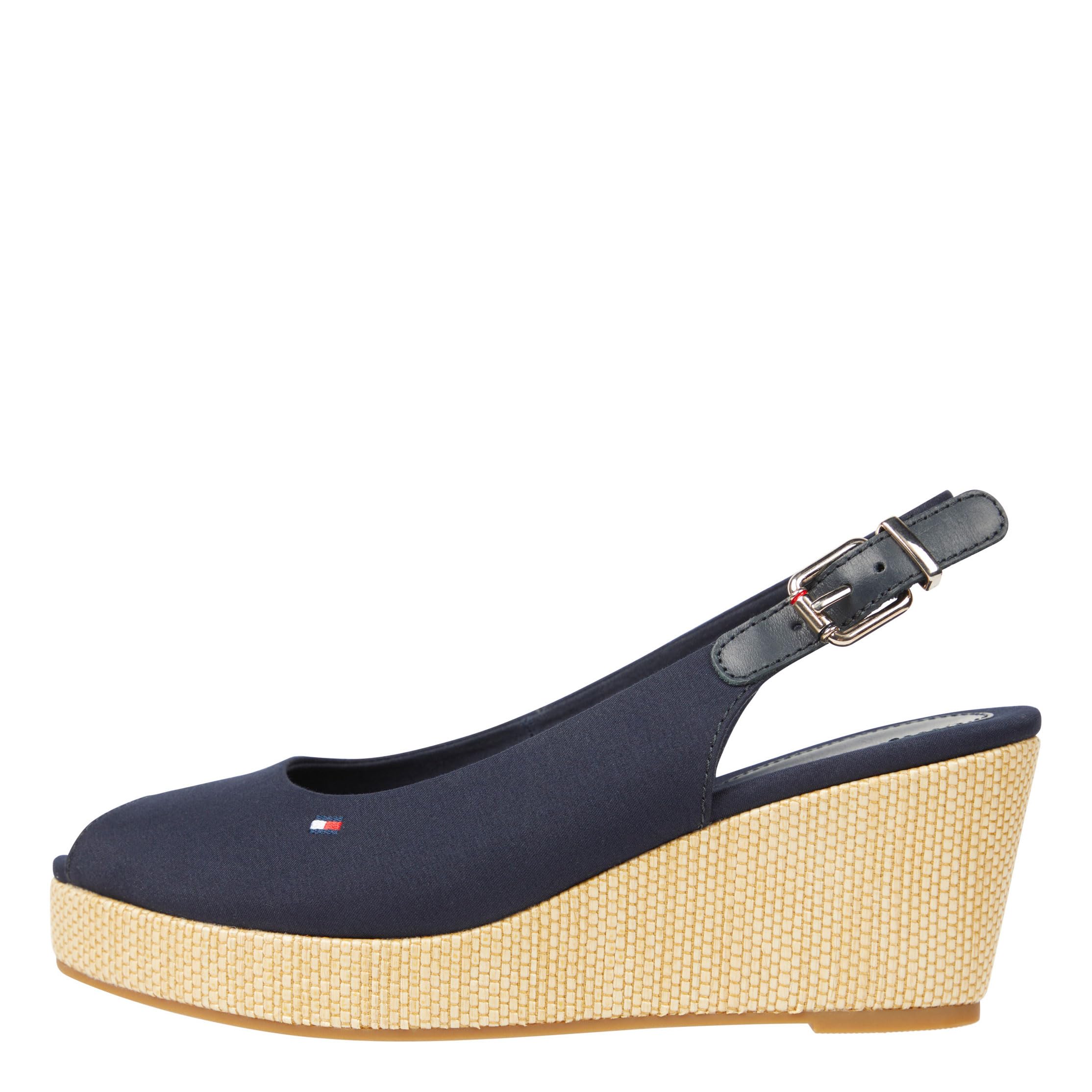 Tommy Hilfiger Alpargatas de Cuña para Mujer Iconic Elba Sling Back Tacón de Cuña