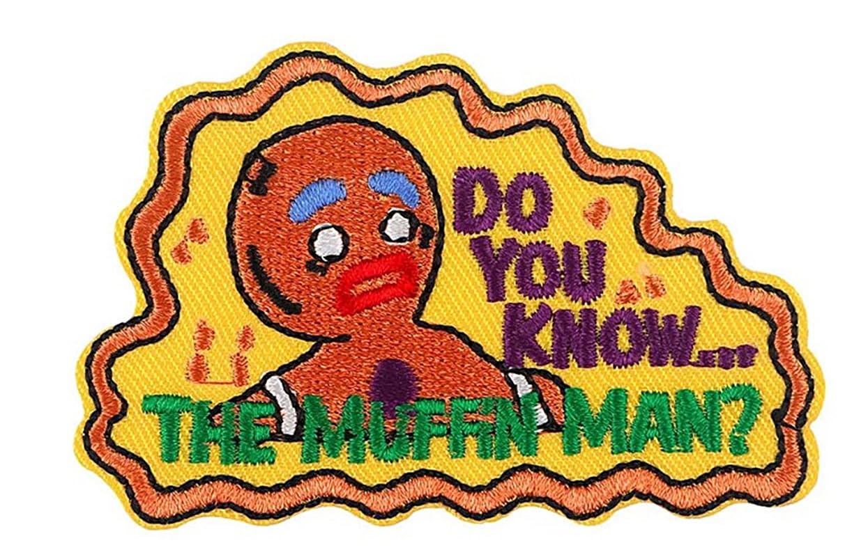 TCB Creations Shrek's Do You Know The Muffin Man? 3 Inch Wide Embroidered Patch