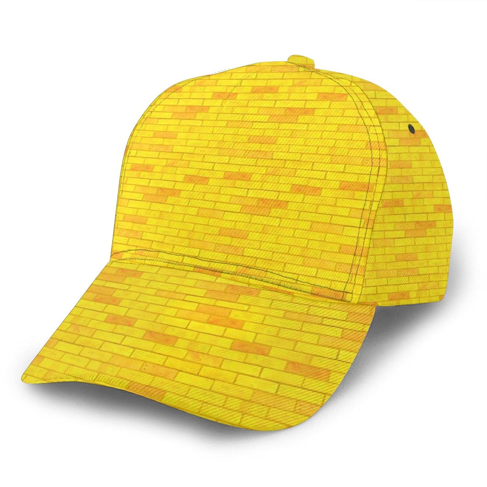 Mushroom068 The Yellow Brick Road Print Baseball Cap, Adjustable Hats Unisex Trucker Hat Hip Hop Hat,One Size