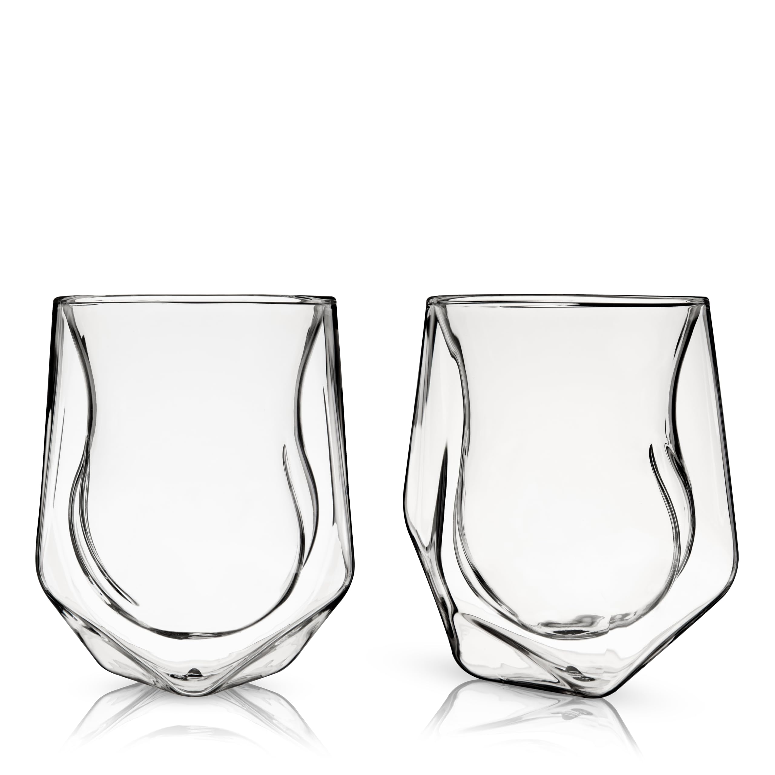 Viski Napowietrzający kubek do whisky, szklanka do degustacji whisky, wączyk o podwójnych ściankach, specjalny kubek do burbona, przezroczyste szkło, nadaje się do mycia w zmywarce, 200 ml, zestaw 2