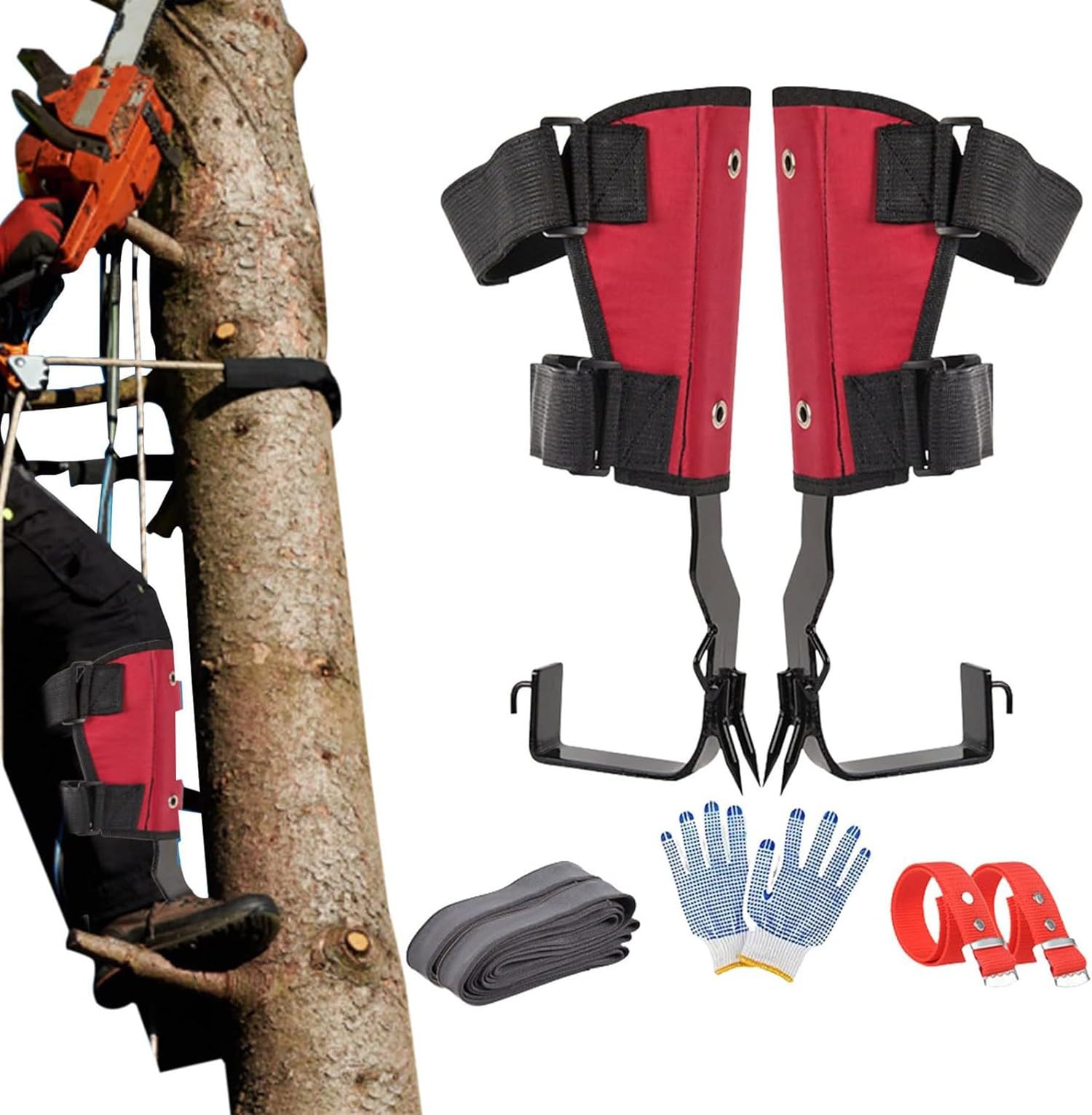 GBHJJ Grimper Arbre Artefact, Griffe Elagage, éLectricien, Outils D'Arbres d 'escalade éPaissis pour la Chasse et L'Observation, Cueillette de Fruits, Noix de Coco, Facile à Utiliser.,350Model