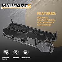 Vista 4 de Cubierta de válvula de motor compatible con Volkswagen Jetta Beetle Golf Passat Rabbit SportWagen 2.5L 5 cilindros sustituye a la parte 07K103469L