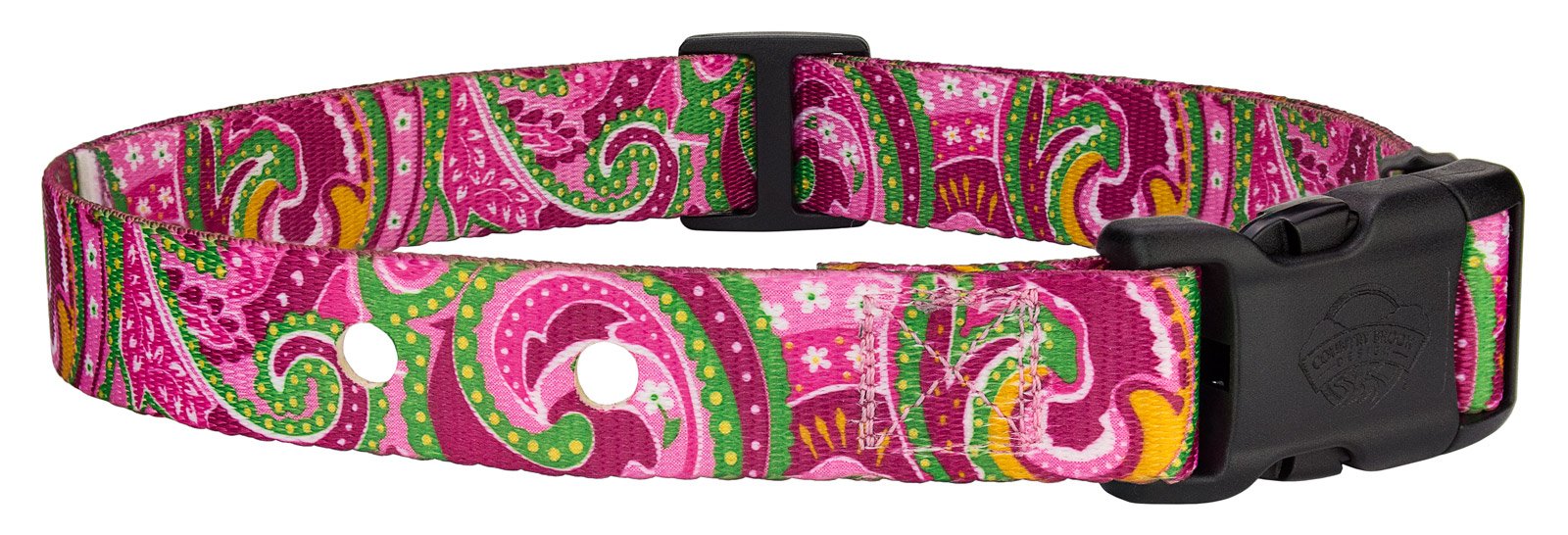 Country Brook Design® Pink Paisley Replacement Collar for Dog Fence Receivers