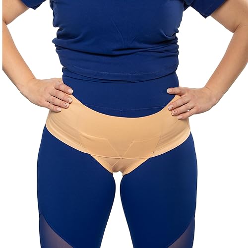 Miniatura 50 de Cinturón de apoyo pélvico para mujer, cintura de útero y vejiga, recuperación posparto, alivio del dolor, cintura alta, rosa (grande) Rosado,Beach