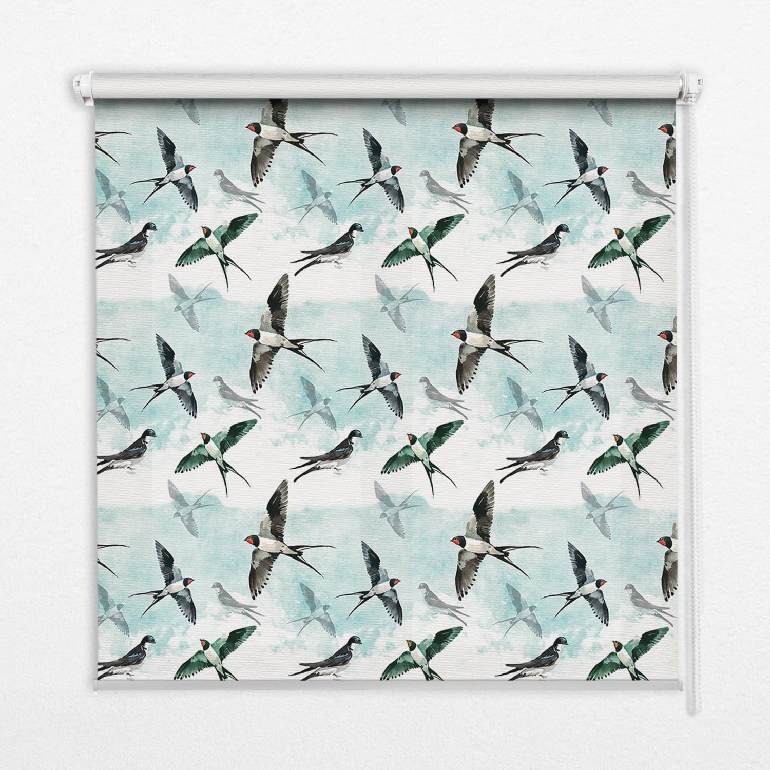 Store enrouleur hirondelles 130x240 cm tamisant sans perçage Tulup