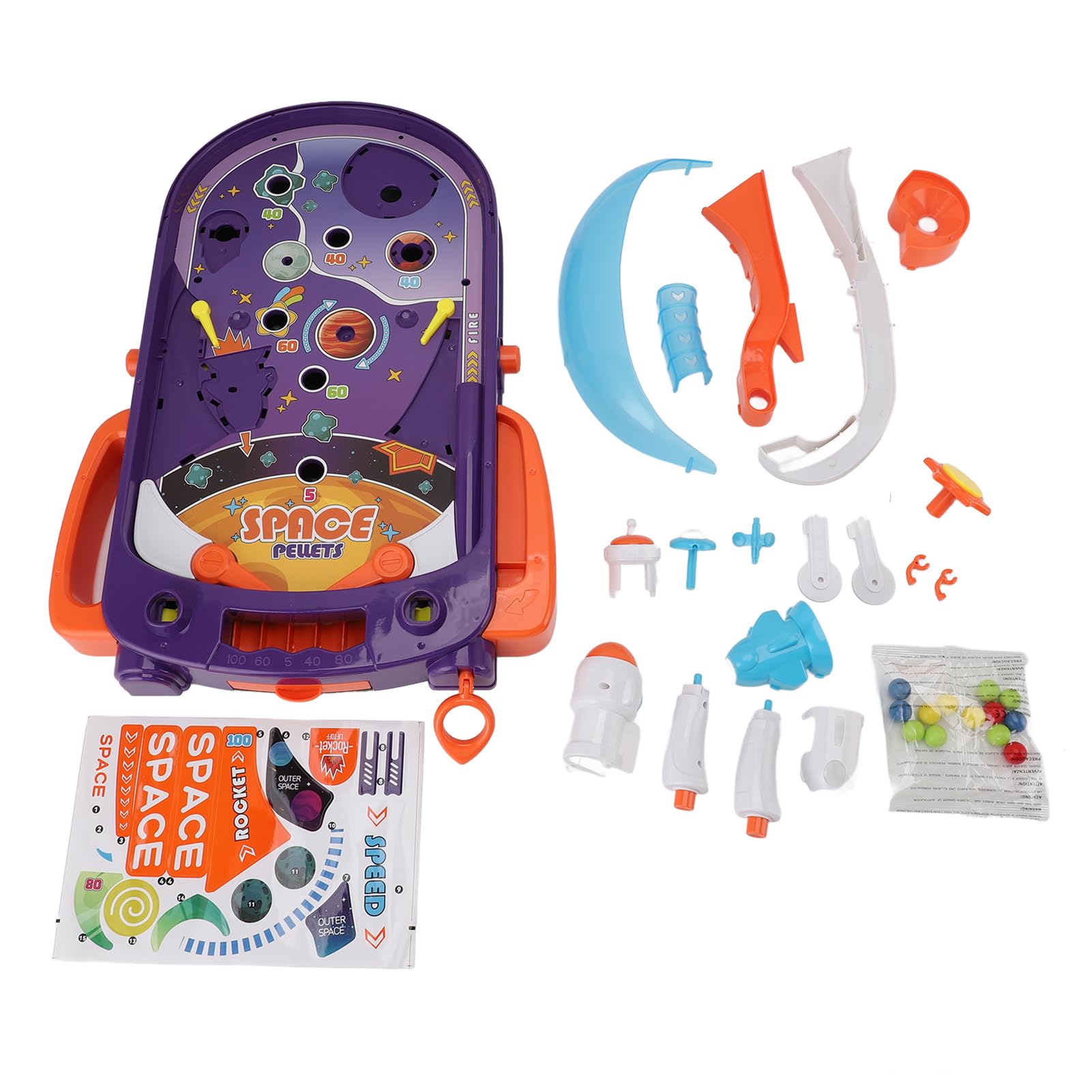 Jouet de Jeu de société de Flipper Interactif pour Enfants sur Le Thème de l'espace pour Un Jeu éducatif 18,1 X 13 Pouces