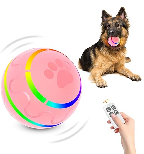 Miniatura 8 de CUXMUX Pelotas de perro con control remoto bola para mascotas Peppy para perros juguete masticador agresivo juguete interactivo automático para