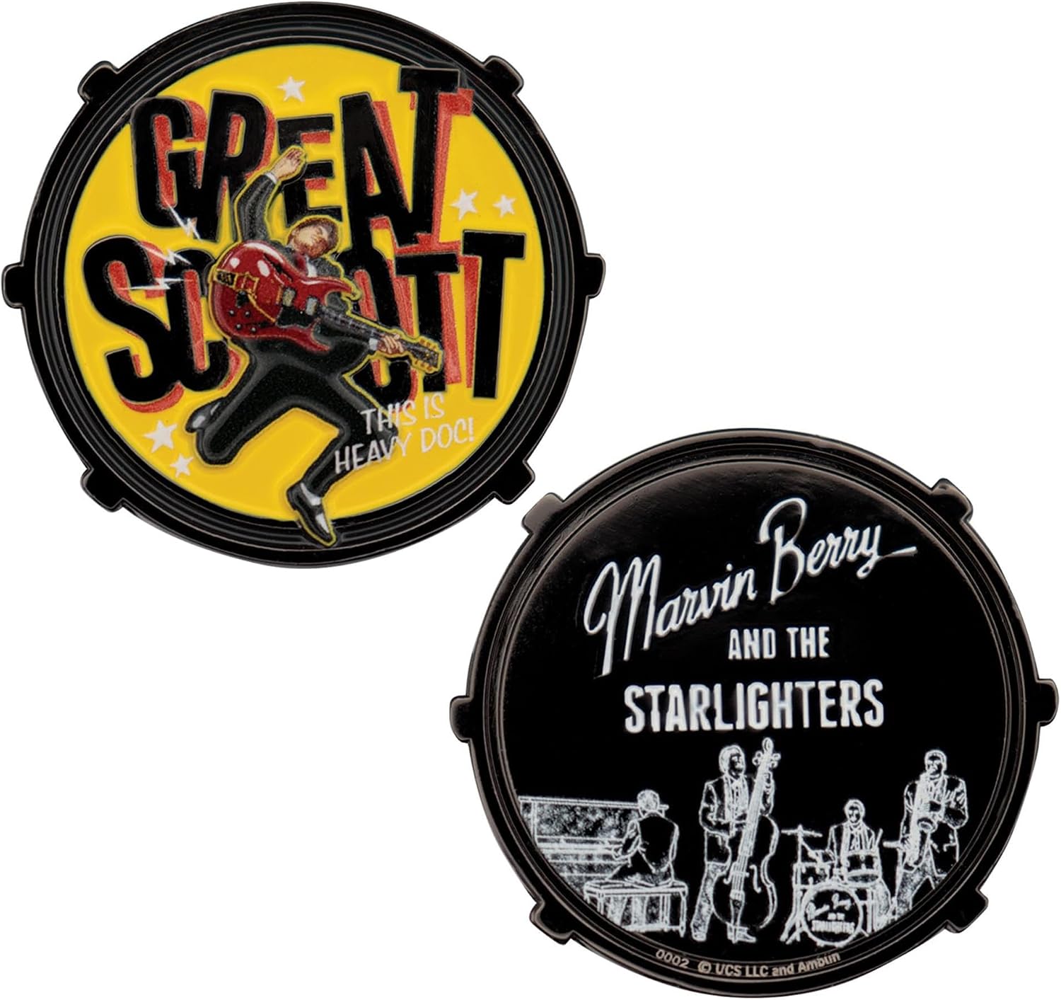 Fanattik Back to The Future Marvin Berry and The Starlighters Limited Edition Embossed Collectible Coin