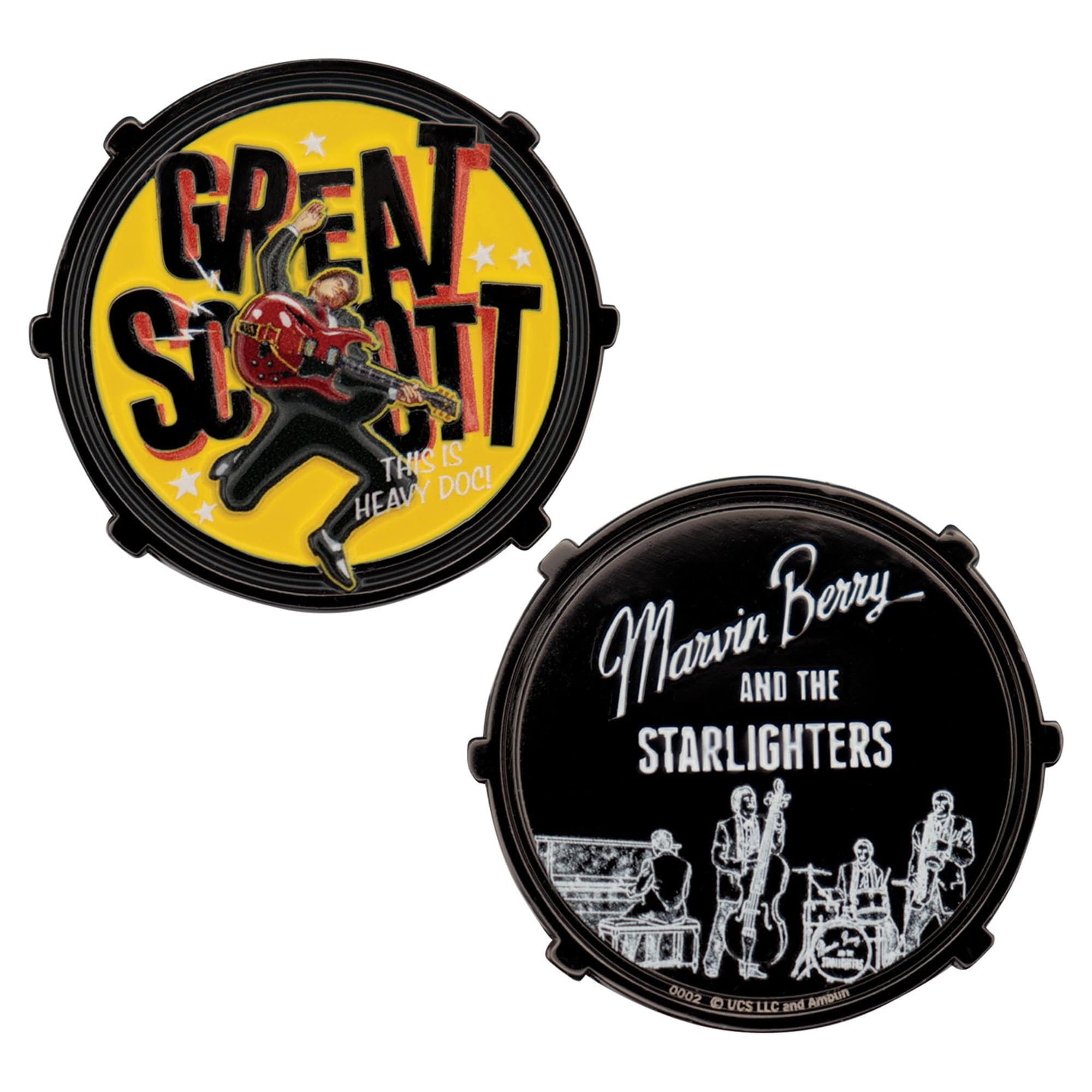 FaNaTtik Back to the Future Marvin Berry & The Starlighters Collectible Coin - Limited Edition - Individually numbered - Officially Licensed Merchandise