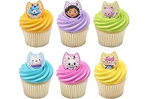 Gabby's Dollhouse Party Invitations with 24 Cupcake Rings